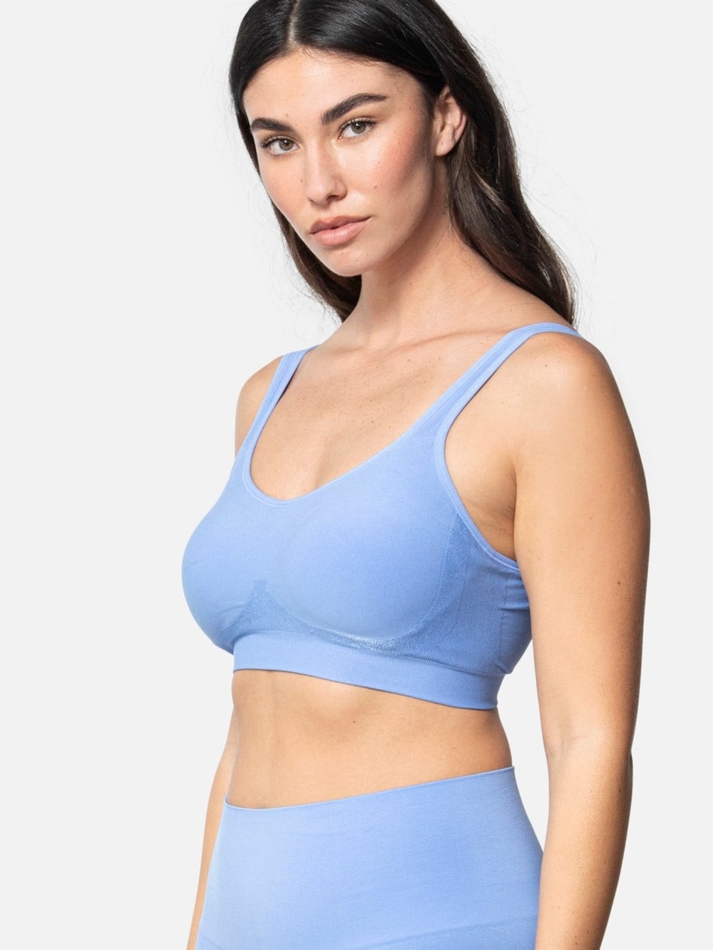 The Comfort Shaping Bra With Adjustable Straps-459-Blue
